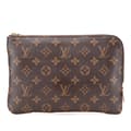 Miniatyrbillede 1 af 10: Pre-owned Louis Vuitton Monogram Etui Voyageur PM Brown