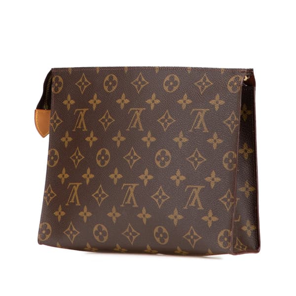 Pre-owned Louis Vuitton Monogram Toiletry Pouch 26 Brown
