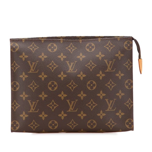 Pre-owned Louis Vuitton Monogram Toiletry Pouch 26 Brown