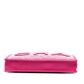 Miniatyrbilde 3 av 10: Pre-owned Chanel Large Tweed PVC Logo Wristlet Pouch Pink