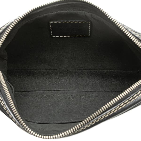 Pre-owned Louis Vuitton Calfskin Eclipse Pochette Volga Black