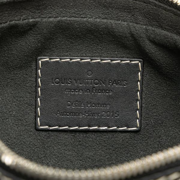 Pre-owned Louis Vuitton Calfskin Eclipse Pochette Volga Black