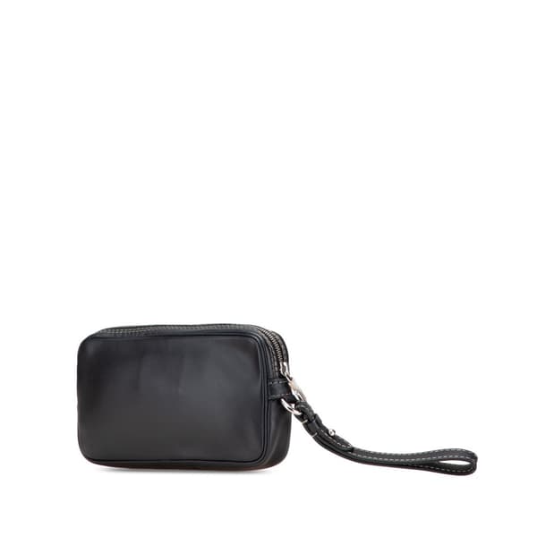 Pre-owned Louis Vuitton Calfskin Eclipse Pochette Volga Black
