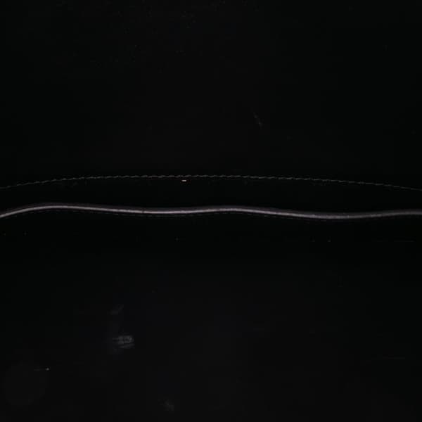 Pre-owned Versace Leather Greca Goddess Clutch Black