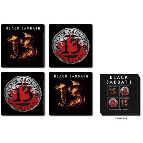 Black Sabbath Coaster Set: 13