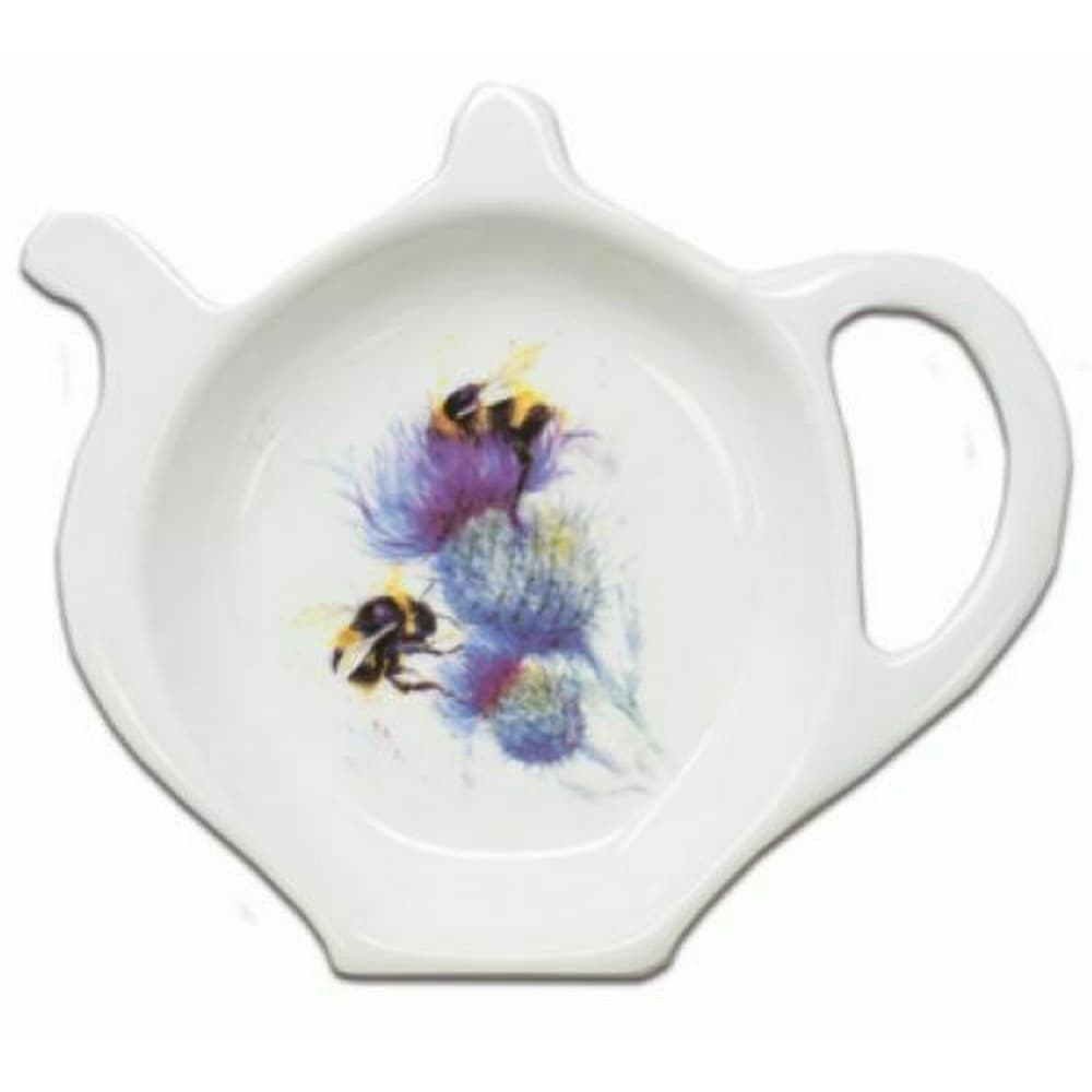 Jane Bannon Bees on Thistle Tea Bag Tidy