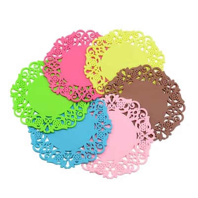 Dryckesunderlägg i silikon - 6-pack - Coaster