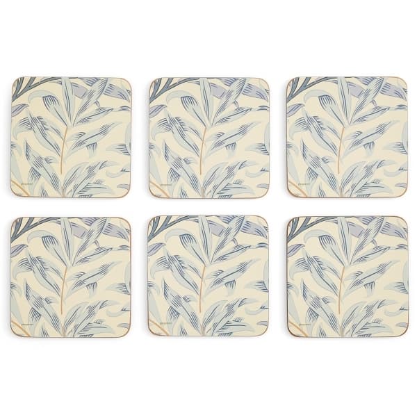 Willow Bough Blue Coasters, 6-pack - Morris & Co
