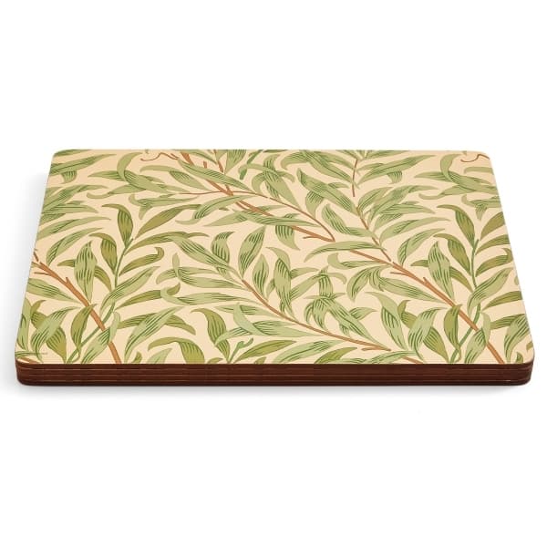 Willow Bough Green Bordstabletter Stora, 4-pack - Morris & Co
