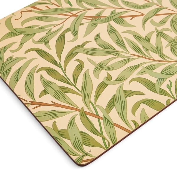 Willow Bough Green Bordstabletter Stora, 4-pack - Morris & Co