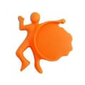 Miniatyrbild 1 av 2: Underlägg - Ovanligt - Krossad man - Silikon - Orange - 115x120x14mm