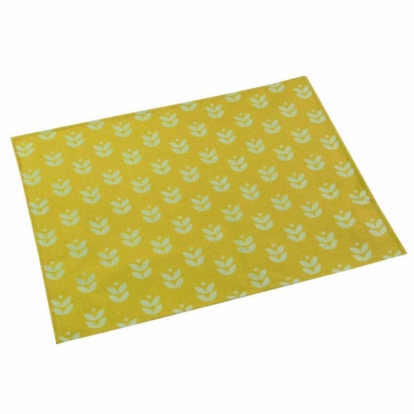 Bordsunderlägg Versa Daisy Gul Polyester (36 x 0,5 x 48 cm)