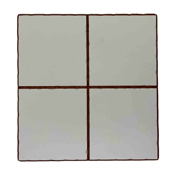 Bordsunderlägg Versa Vit Keramik (20 x 20 cm)