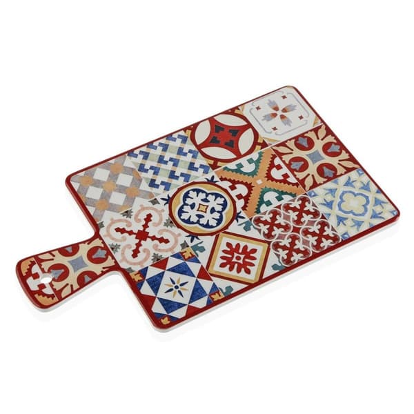 Bordsunderlägg Versa Röd Kakel Keramik Dolomite (25 x 36 cm)