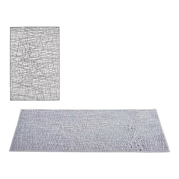 Bordsunderlägg Kinvara Silvrig Plast 45 x 0,01 x 30 cm