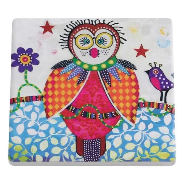 Maxwell &amp; Williams Smile Style Boobook-underlägg, underlägg, keramik - kork, 9,5 cm, DU0022