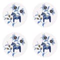 Miniatyrbild 1 av 2: Leksand Glasunderlägg 4-Pack - Vit-Blå