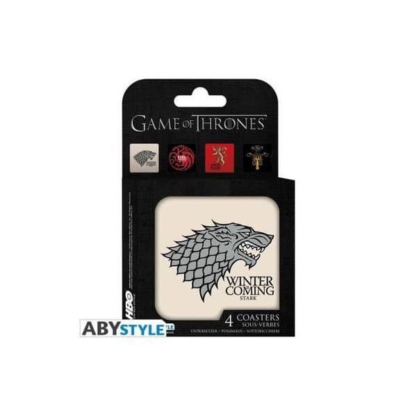 Uppsättning av underlägg (4) Game Of Thrones - hus - ABYstyle