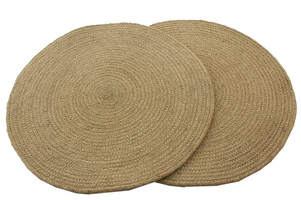 Underlägg Jute 38 cm 4-pack