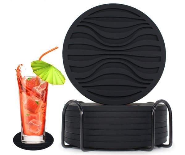 INF Coasters med metallholder, 6 stk