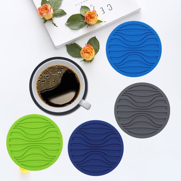 INF Coasters med metallholder, 6 stk