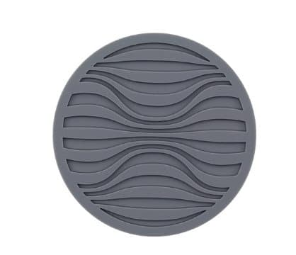 INF Coasters med metallholder, 6 stk Grå