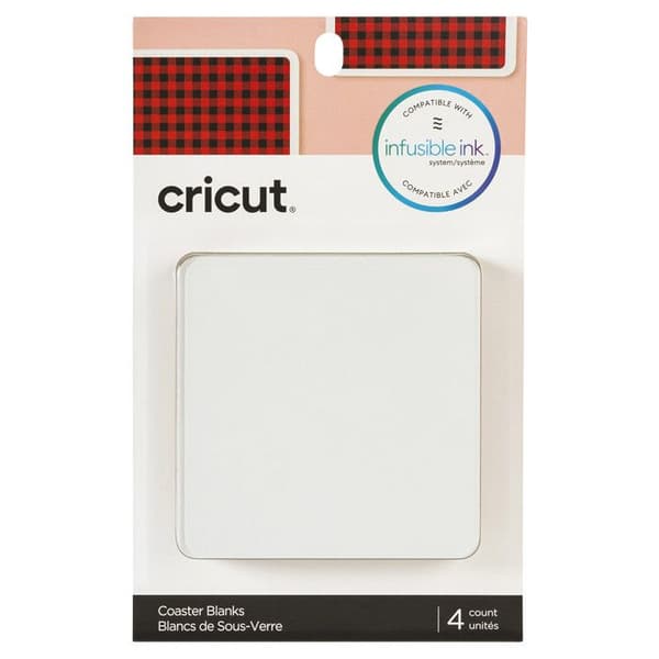 Personliga underlägg - Cricut - 4 st - Infusible Ink - 9,5 x 9,5 cm - Keramik