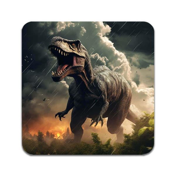 4 ST Dinosaurie Tyrannosaurus Rex Underlägg