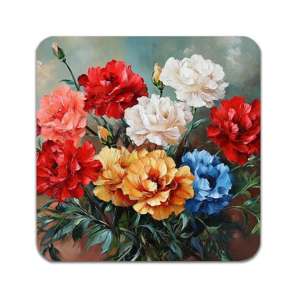 4 ST Blomster Nelliker Coaster