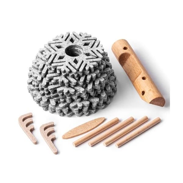 Underlägg - EUROWEB - Snöflingor - 12 stycken - Halosäker - Beige