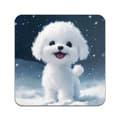 Miniatyrbild 3 av 5: 4 ST Hund Bichon Frise Underlägg