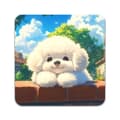 Miniatyrbild 4 av 5: 4 ST Hund Bichon Frise Underlägg