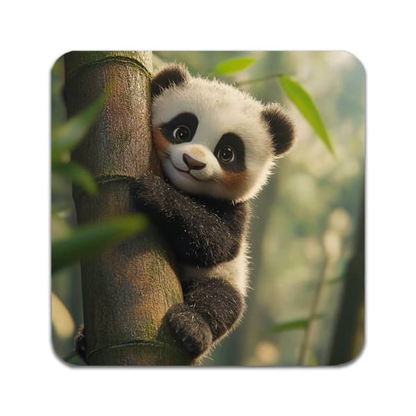 2 ST Söt Tecknad Panda För Barn Underlägg