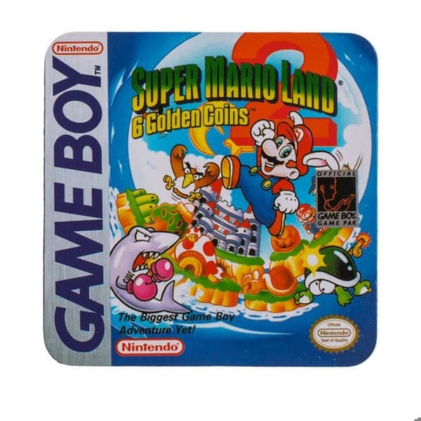 4 Gameboy Nintendo glasunderlägg i presentförpackning