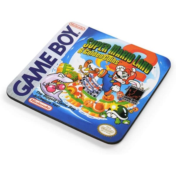 4 Gameboy Nintendo glasunderlägg i presentförpackning