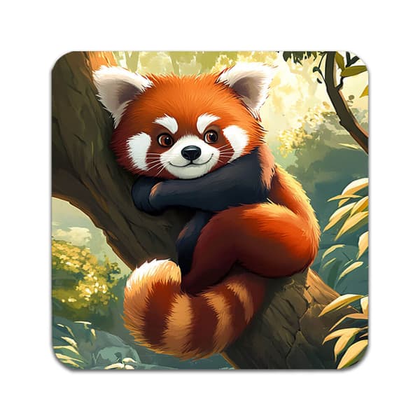 4 kpl  Eläin Punainen Panda Lasinaluset