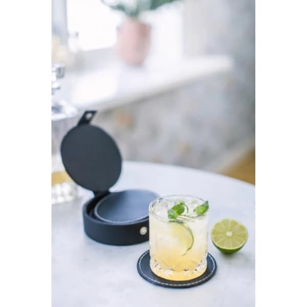 Visby Coaster Black, 6-pack - Dorre