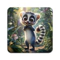 Miniatyrbild 1 av 3: 2 ST Ljuvligt Tecknad Lemur Underlägg