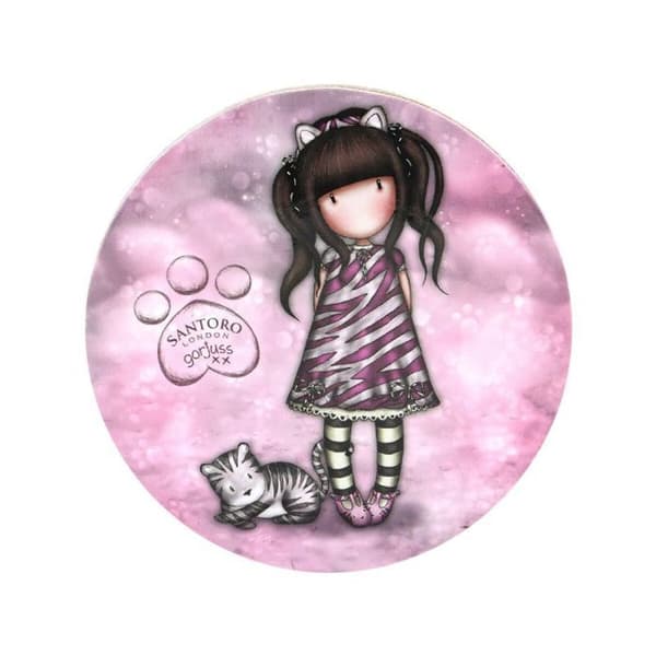 Safta - 1168GJ02 - Artikel, Gorjuss Ruby Wild unisex barnkopp och glasunderlägg set, flerfärgad, M