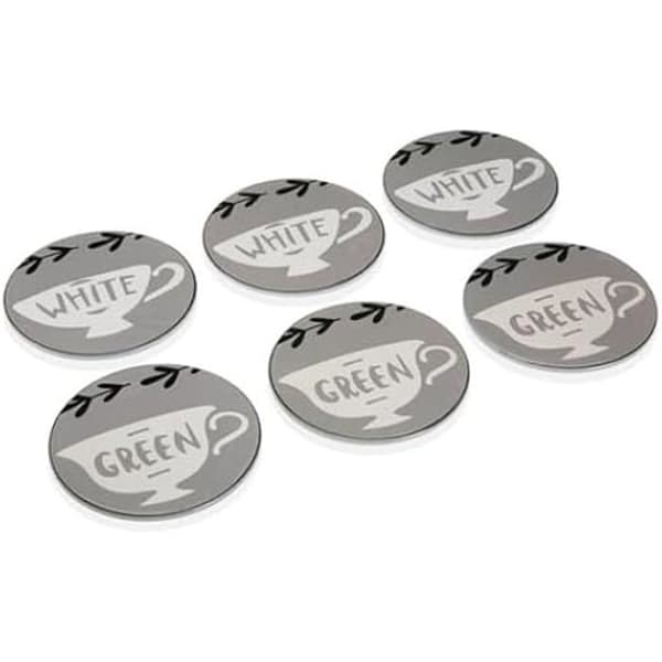 Underlägg - VERSA - Set om 6 - Absorberande - Passar alla koppar - Fläckskydd