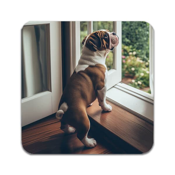 4 ST Hund Engelsk Bulldogg Underlägg