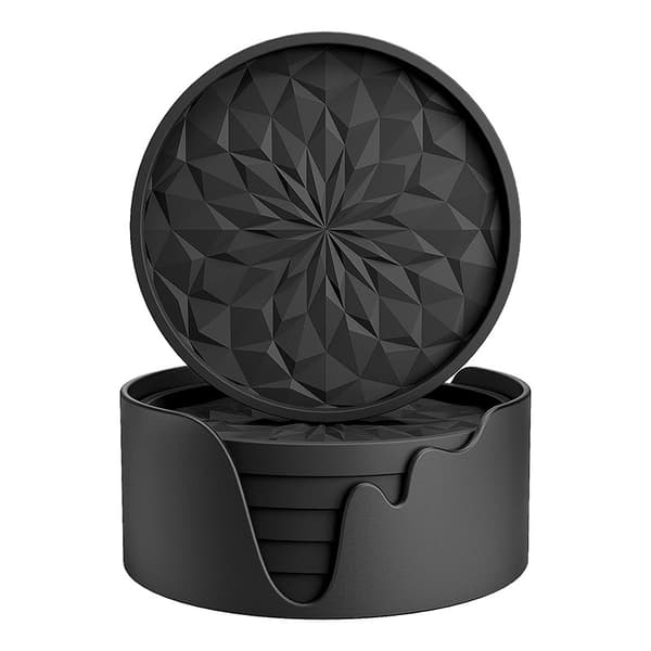 INF Sett med 6 silikonbrikker med holder
