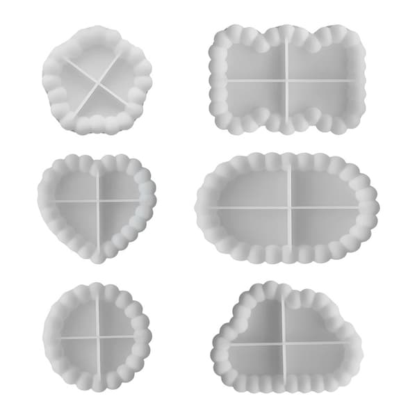 INF Ovalt Brikkeform - Silikonharpiksform for DIY-håndverk (J-220)