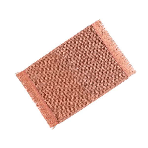 INF Set med 6 bordsunderlägg, 30x45 cm, eleganta vävda vinylbordsunderlägg Rosa