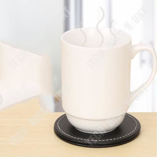 TD® Underlägg Utsökt läderunderlägg Set Halkfri värmeisolering Liten bordstablett Creative P Tea Underlägg