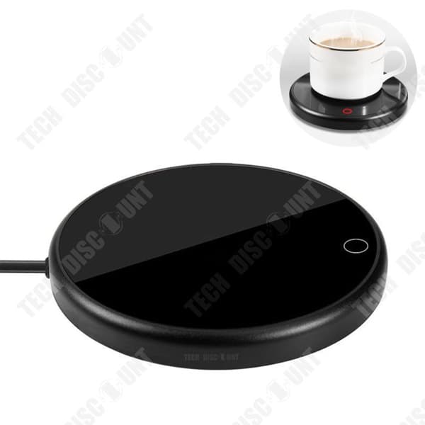 TD® 55℃ termostatisk glasunderlägg kaffevärmare aluminiumlegering termisk bas värmematta mugg värmematta