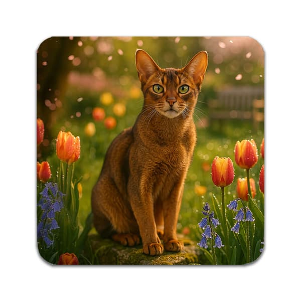 2 ST Abessinier Katt Underlägg