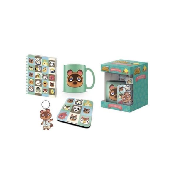 Animal Crossing presentset - Nintendo - Mugg, anteckningsbok, underlägg och nyckelring