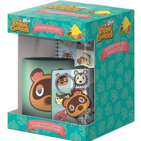 Animal Crossing presentset - Nintendo - Mugg, anteckningsbok, underlägg och nyckelring