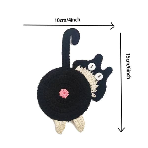 Cat Butt Coaster Strikket Coaster